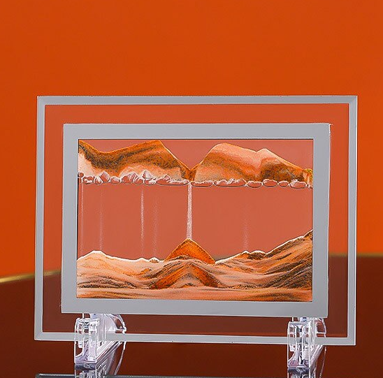 Песочная картина 13х18 см. / Картина - антистресс, 3D, прямоугольная рама / ВЫБОР ЦВЕТА